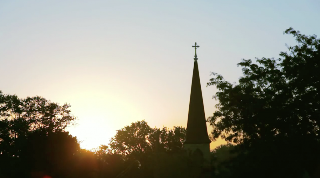 Church drone shot